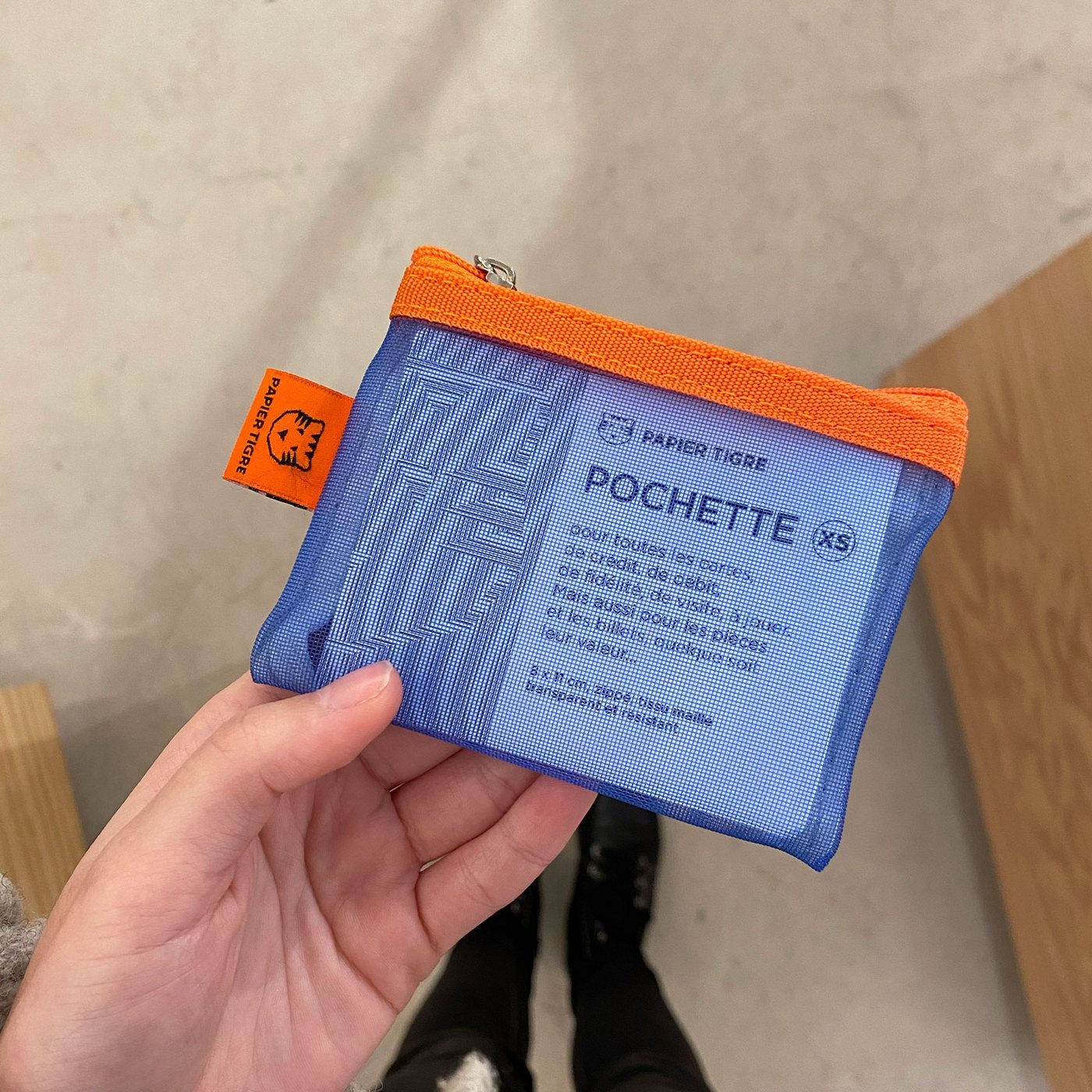 Pochette Mesh XS - Cobalt Pêche