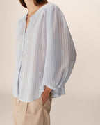 Blouse Poesie - Bleu