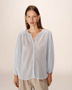 Blouse Poesie - Bleu