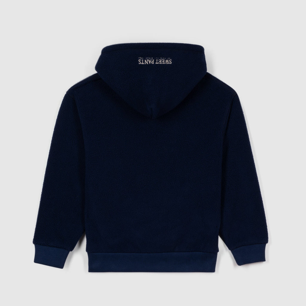 Sweat Polaire Capuche - Marine - Mixte