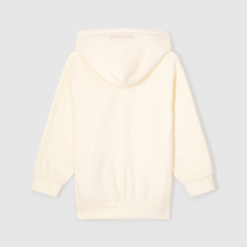 Sweat Polaire Capuche - Off White - Mixte