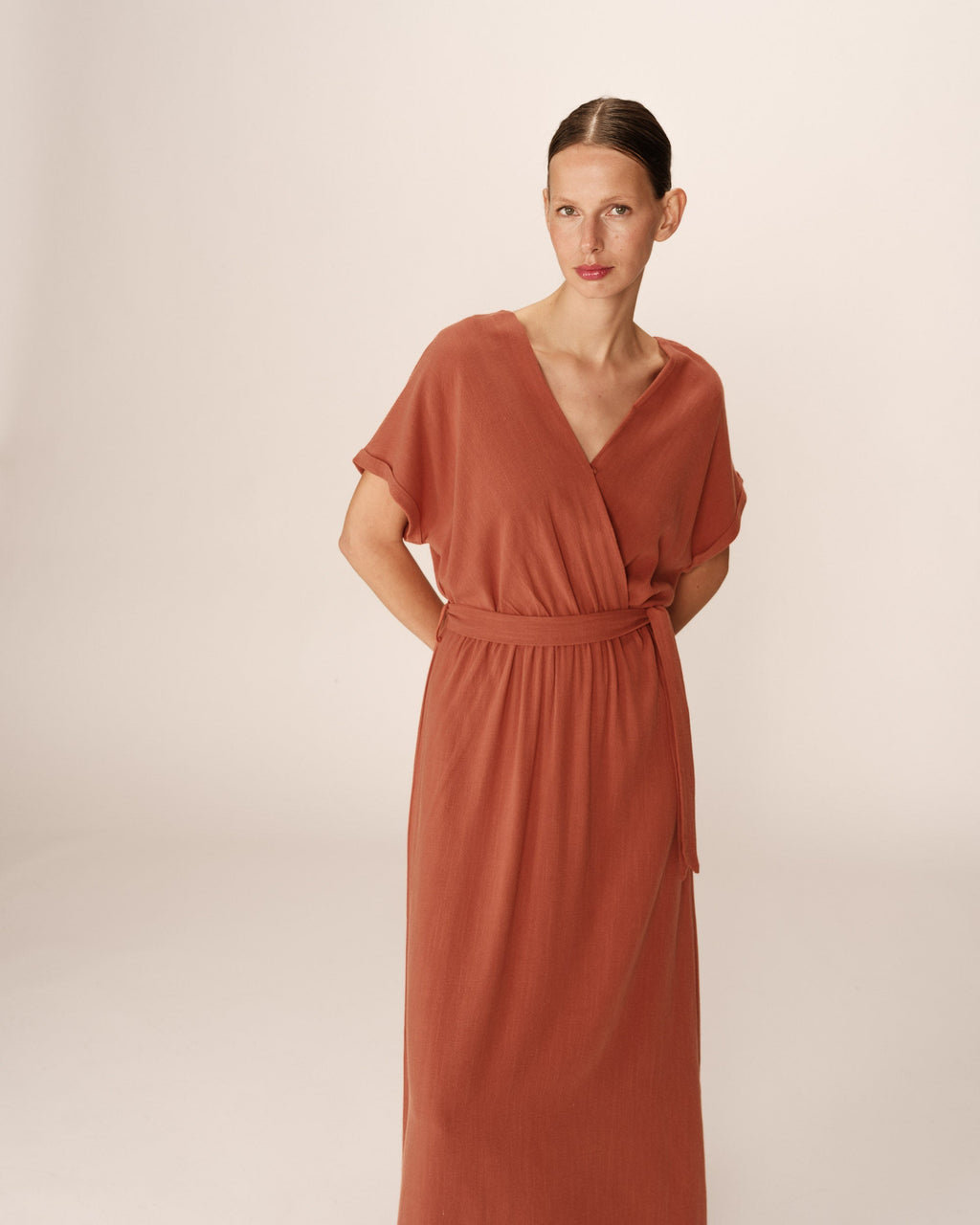 Robe Longue Pollen - Terracotta