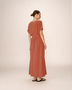 Robe Longue Pollen - Terracotta