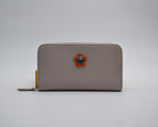 Portefeuille Fendi Cuir Beige Zippé