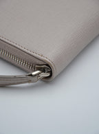 Portefeuille Fendi Cuir Beige Zippé