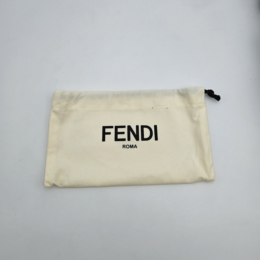 Portefeuille Fendi Cuir Beige Zippé