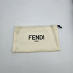 Portefeuille Fendi Cuir Beige Zippé