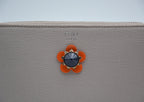 Portefeuille Fendi Cuir Beige Zippé