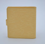 Portefeuille Louis Vuitton Compact En Cuir Epi Jaune Pastel
