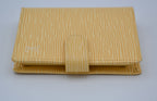 Portefeuille Louis Vuitton Compact En Cuir Epi Jaune Pastel