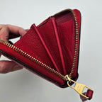 Portefeuille Louis Vuitton Zippy Continental Cuir Empreinte