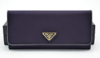 Portefeuille Long Prada En Nylon Violet & Cuir Noir