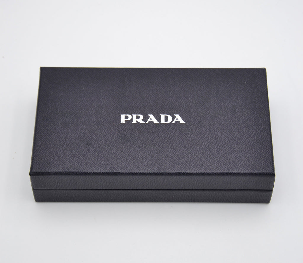 Portefeuille Long Prada En Nylon Violet & Cuir Noir