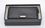 Portefeuille Gucci Zippy Long En Cuir Noir Guccissima