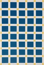 Positano - Tapis D'Extérieur - Polypropylène/Polyester - Bleu