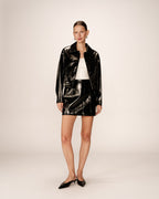 Veste Courte Noir Poudre