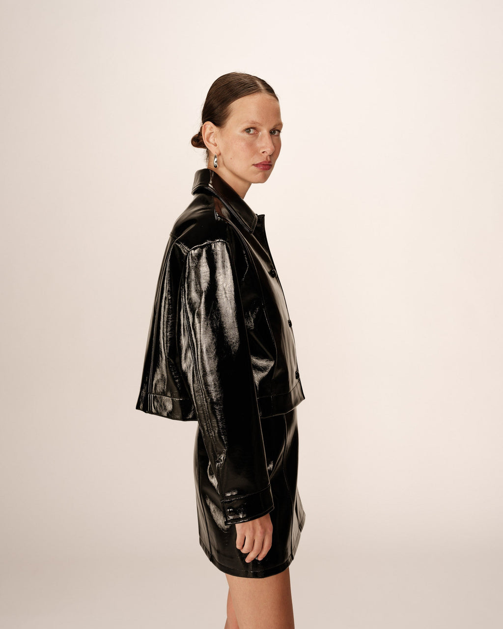 Veste Courte Noir Poudre