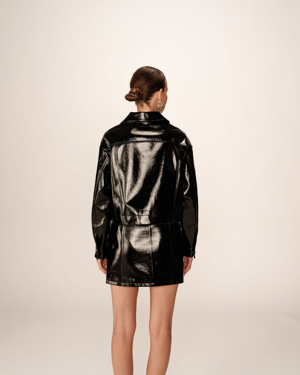 Veste Courte Noir Poudre