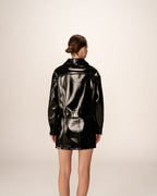 Veste Courte Noir Poudre