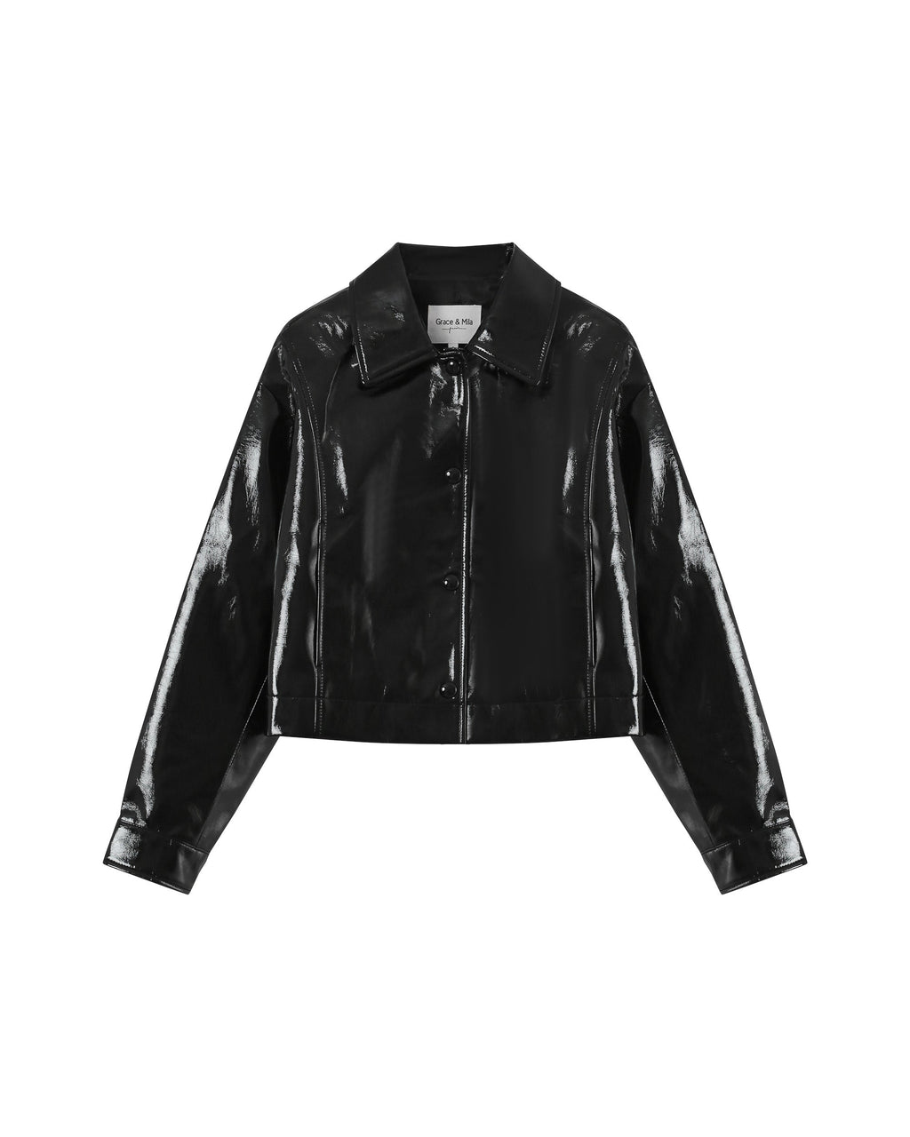 Veste Courte Noir Poudre