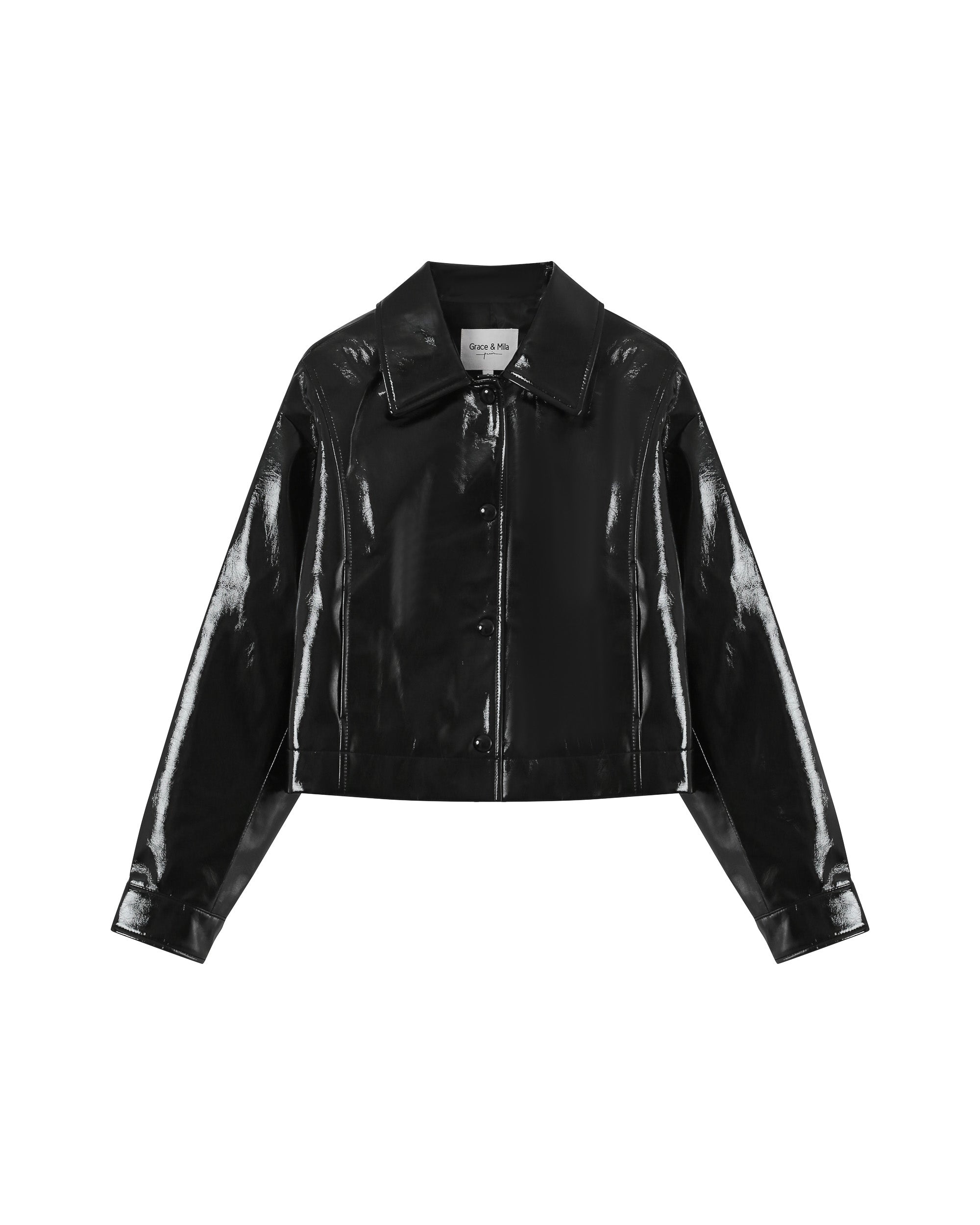 Veste Courte Noir Poudre