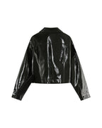 Veste Courte Noir Poudre