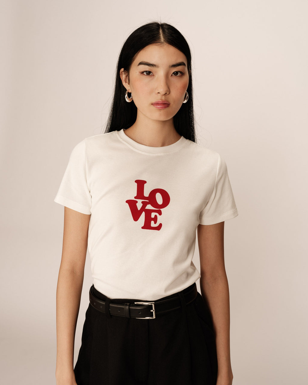 T-Shirt Poussin - Ecru