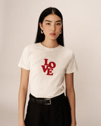 T-Shirt Poussin - Ecru