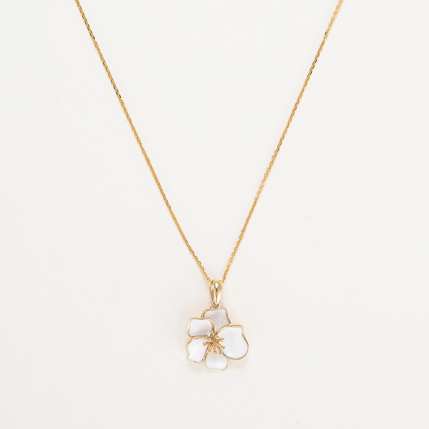 Pendentif "Orchidée" - Or Jaune 375/1000