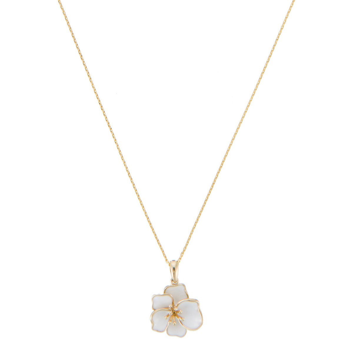 Pendentif "Orchidée" - Or Jaune