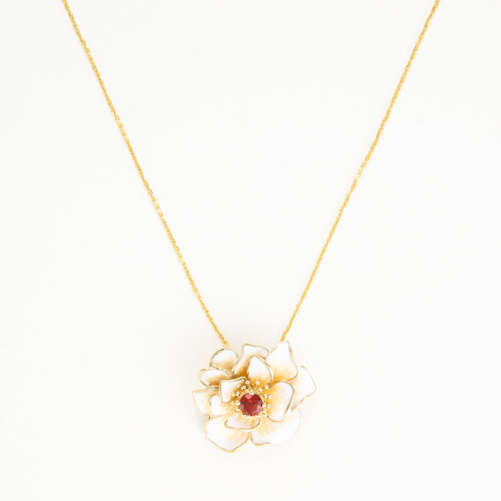 Pendentif  "Fleur Flamboyante"