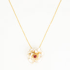 Pendentif  "Fleur Flamboyante"