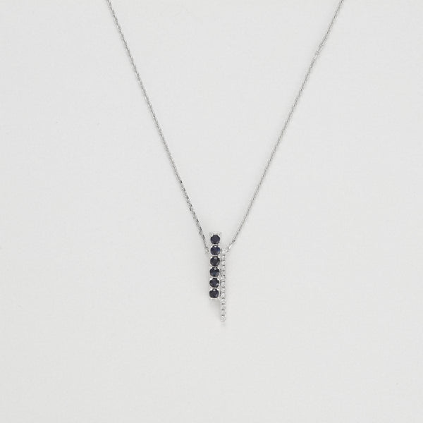 Pendentif "Luijia" D0,035/13 S0,20/6 - Or Blanc