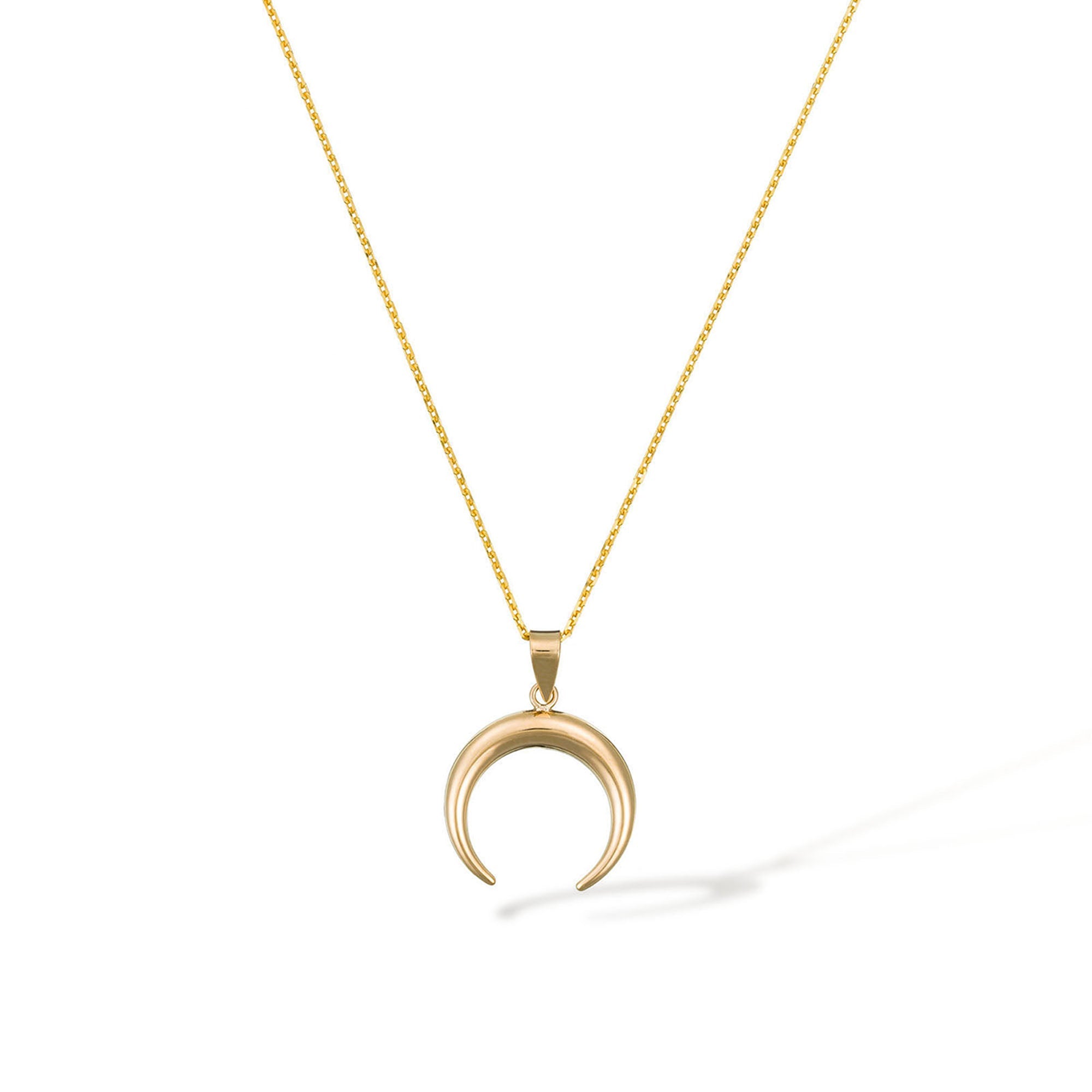 Pendentif "Demi lune" Or jaune 375/1000