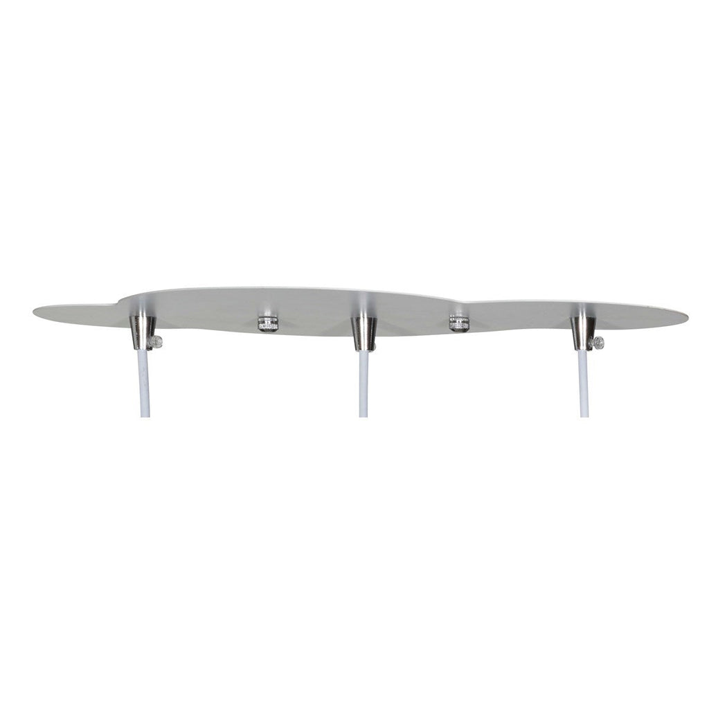 Suspension Lumineuse Trio Plafonnier En Coton Blanc