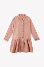 Robe - À Volants Fille 100% Coton