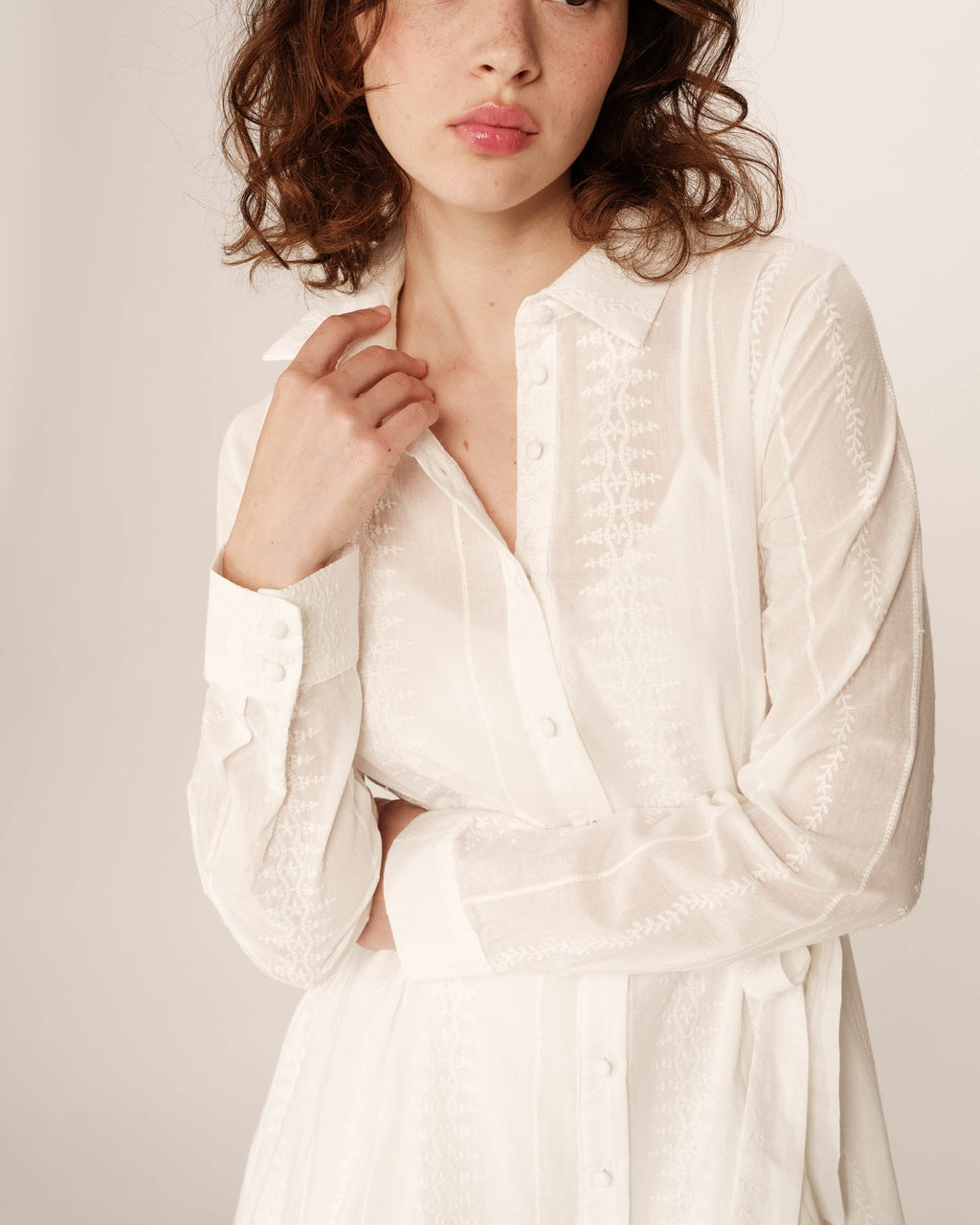 Robe Courte Praline - Ecru