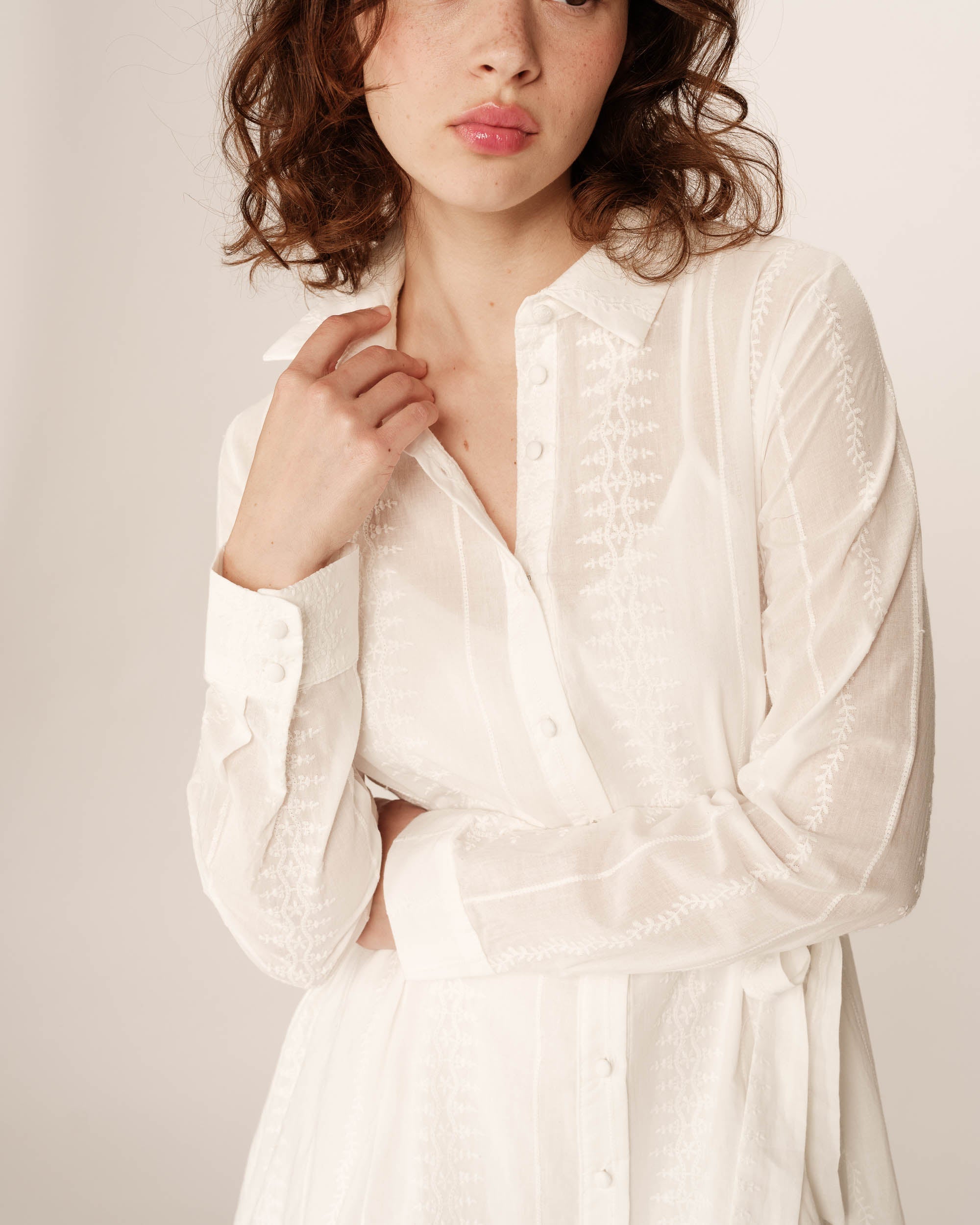 Robe Courte Praline - Ecru