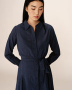 Robe Courte Praline - Marine