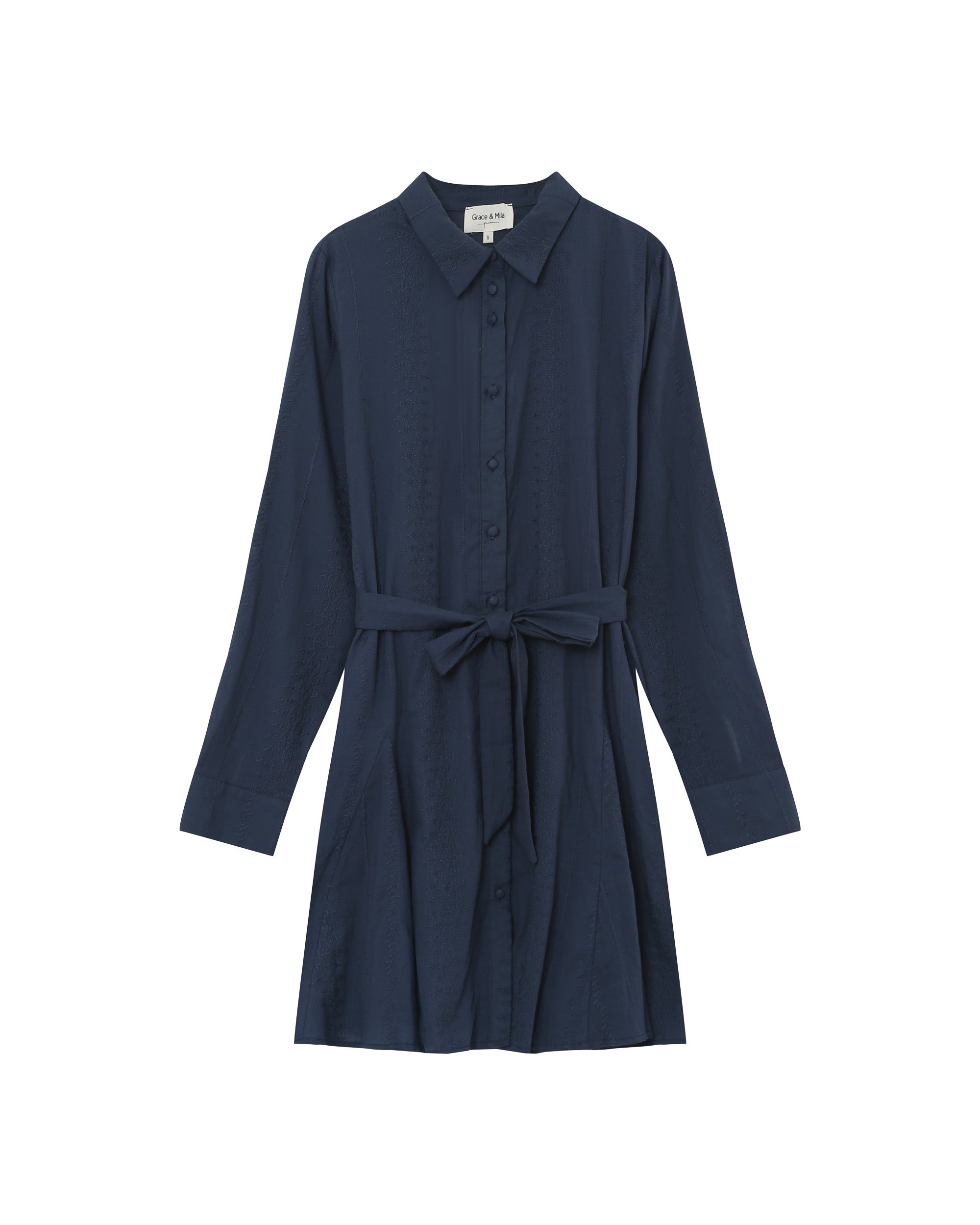 Robe Courte Praline - Marine