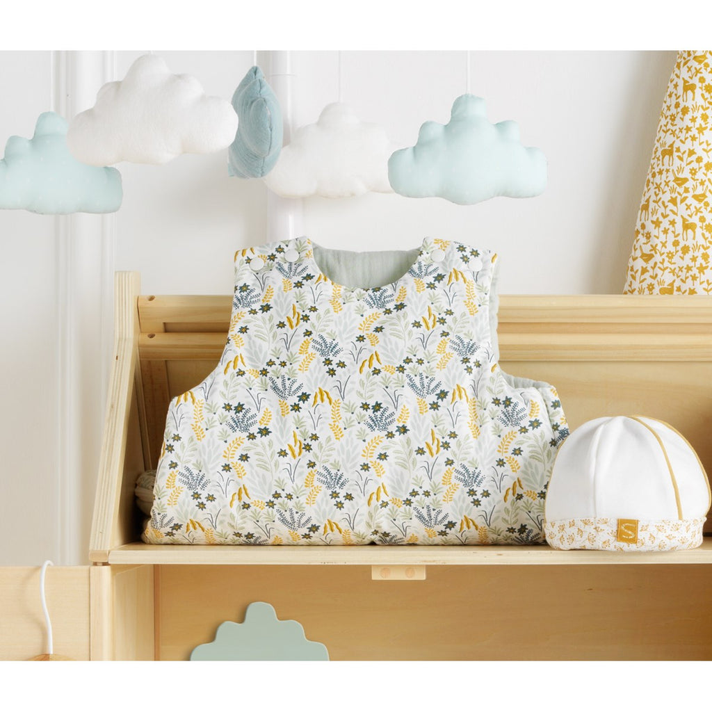 Gigoteuse Naissance En Coton Blanc Imprimé