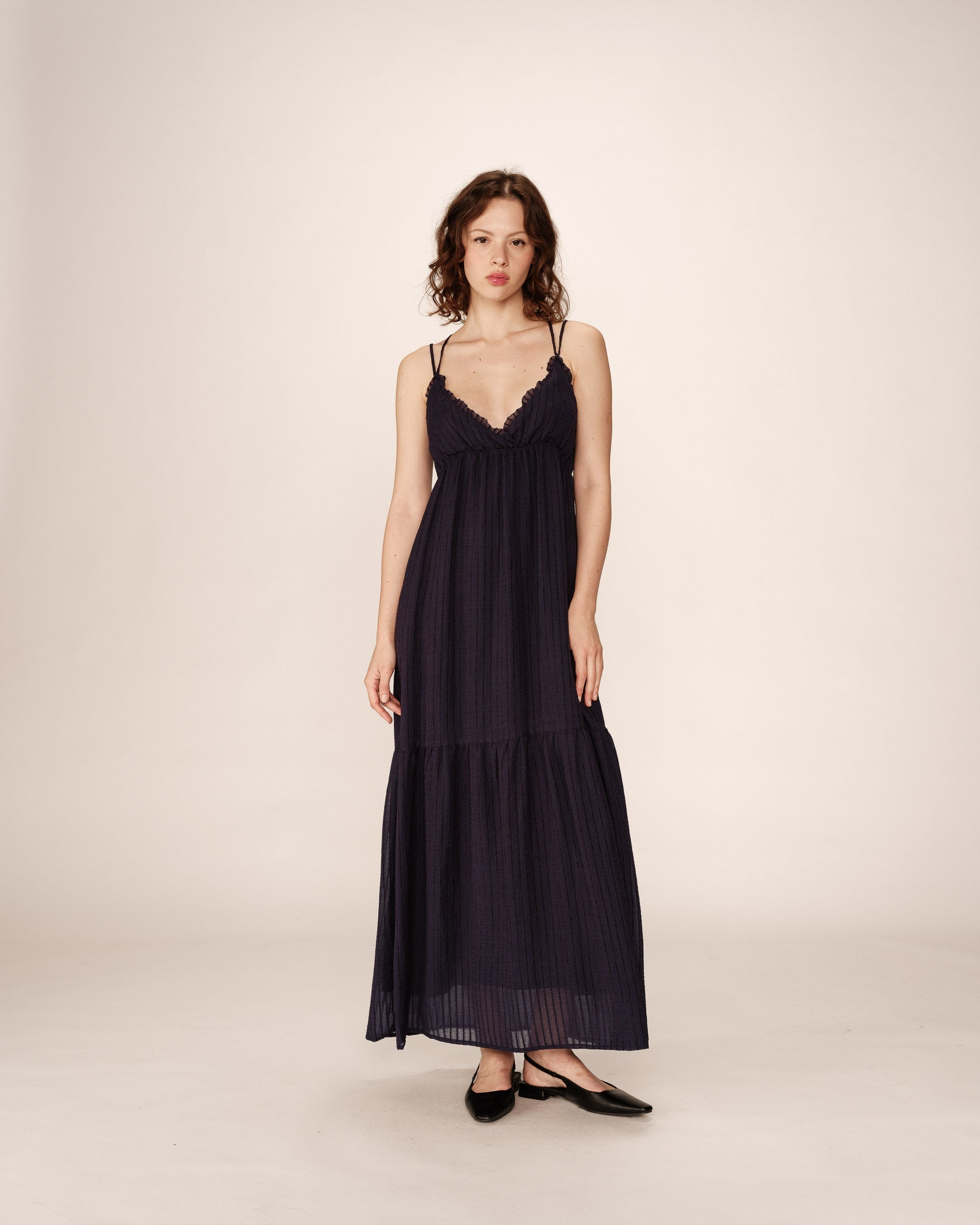 Robe Longue Pretty - Marine