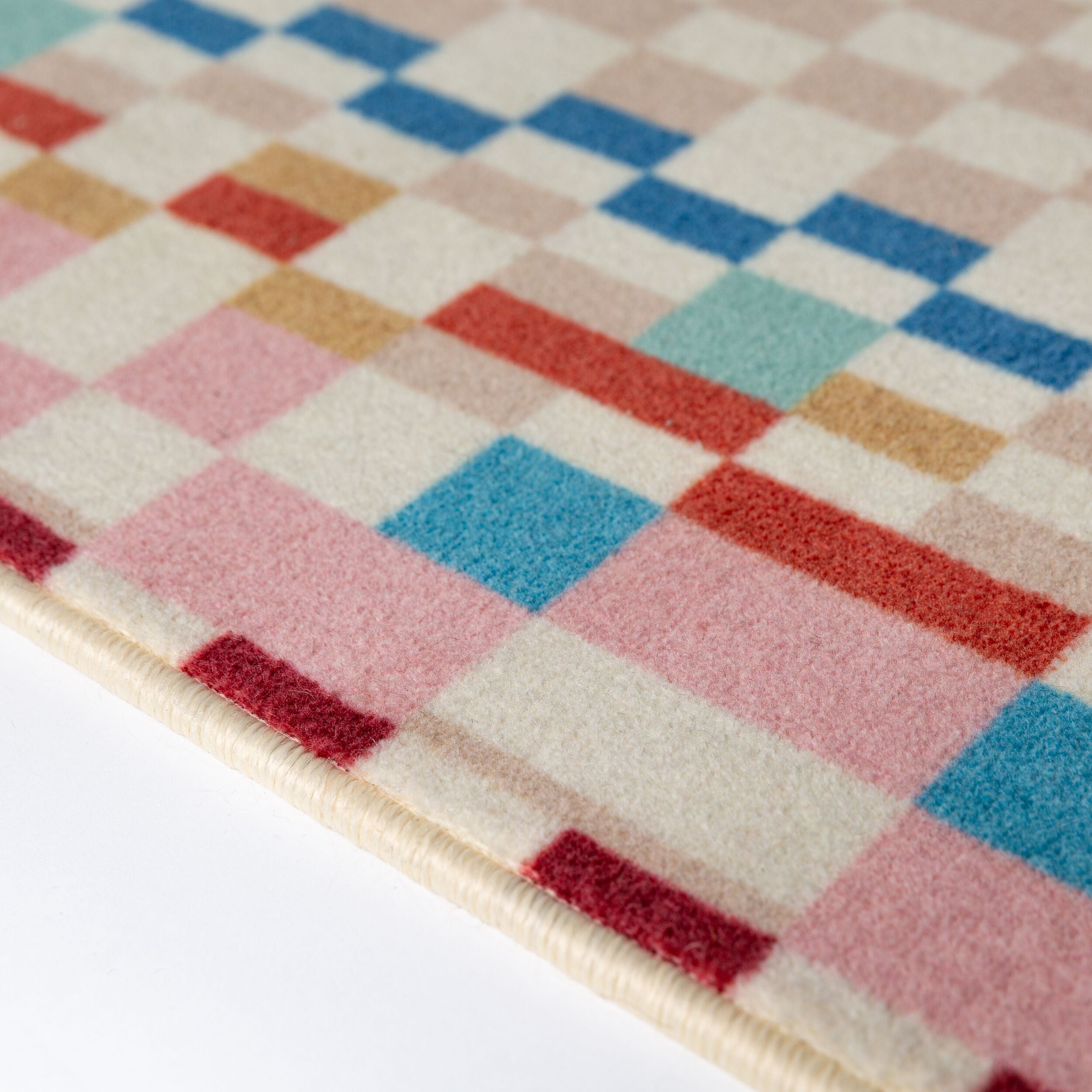Checkered Border - Tapis En Laine