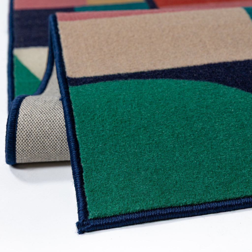 Patchwork Geo - Tapis De Couloir En Laine