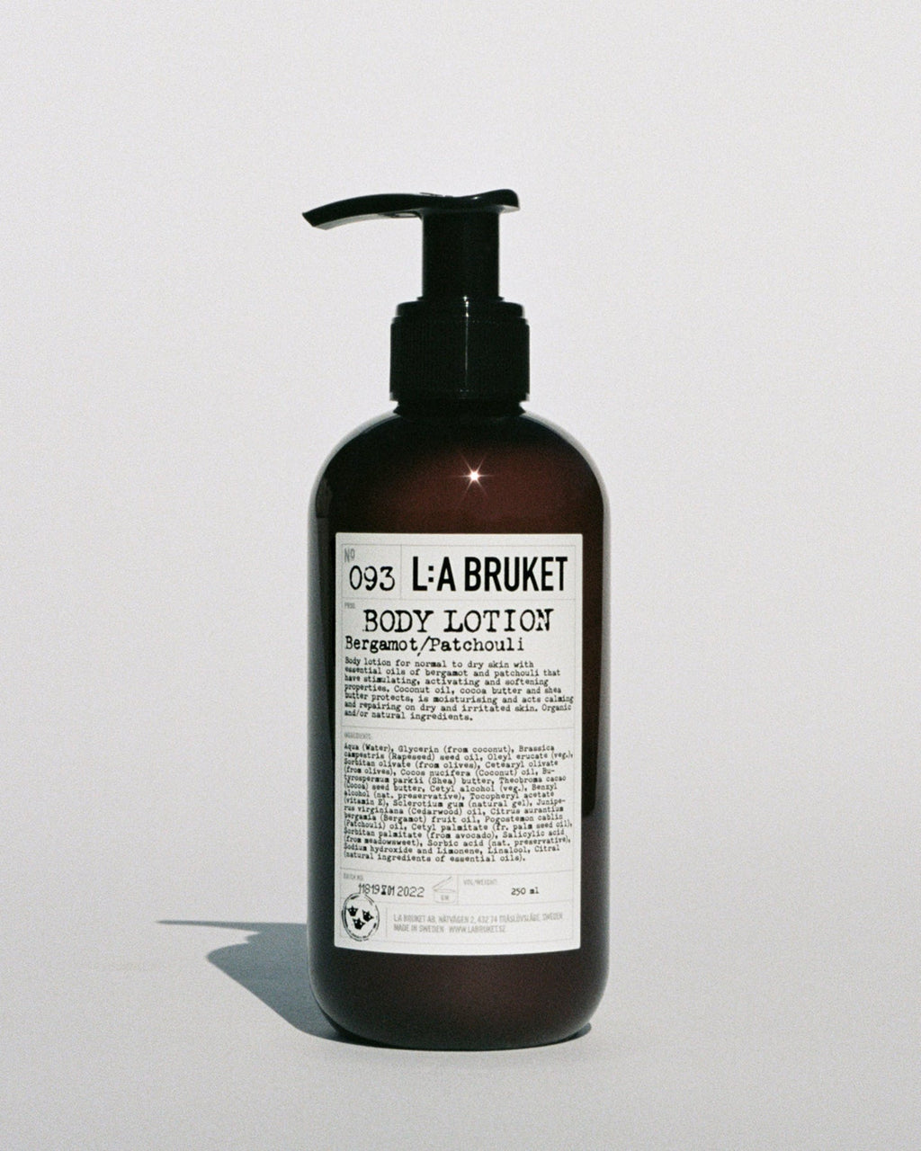 093 · Lait Pour Le Corps · Bergamote & Patchouli