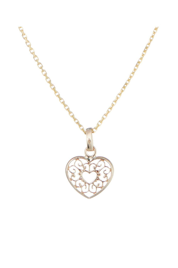 Pendentif "Cœurs Arabesque" Or Jaune 375/1000