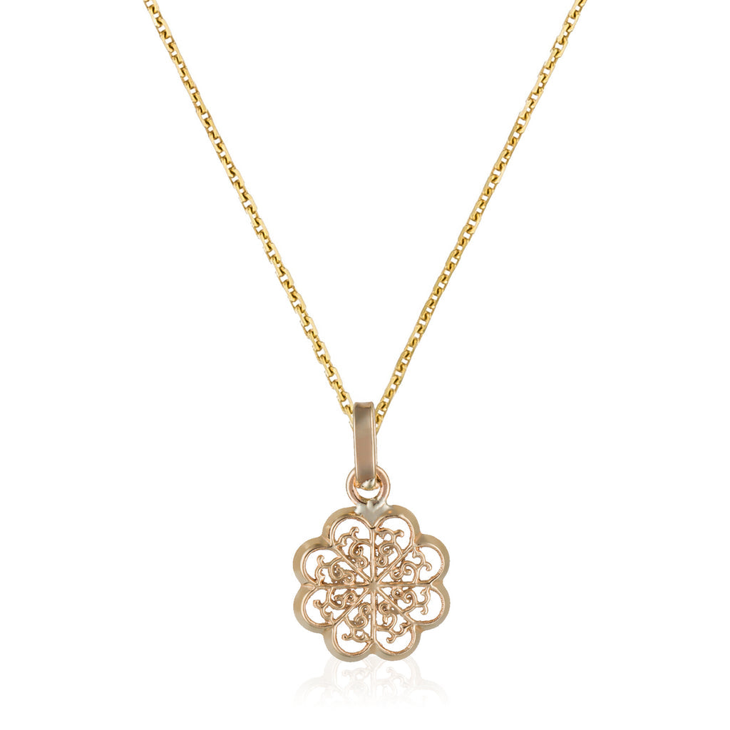 Pendentif "Médaillon Flora" - Or Jaune 375/1000