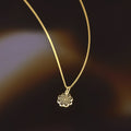 Pendentif "Médaillon Flora" Or Jaune 375/1000