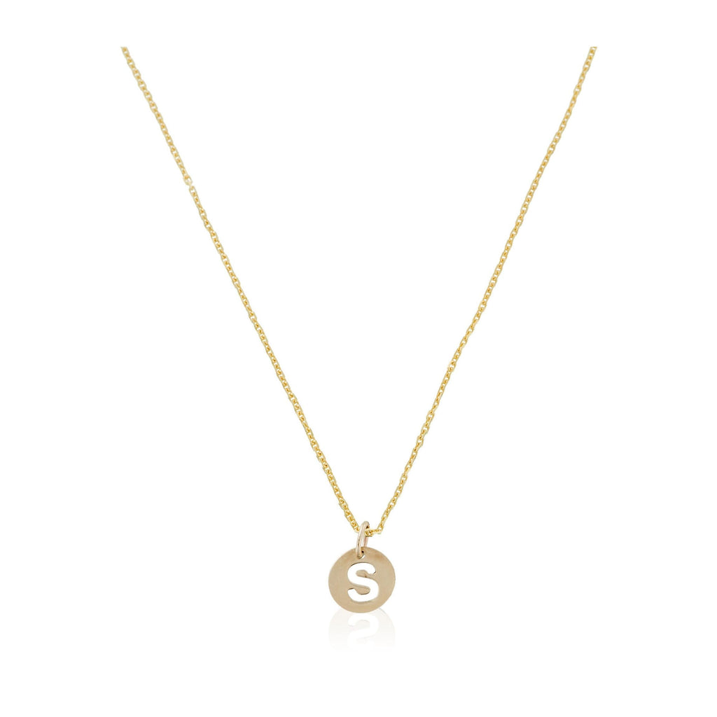 Pendentif "Lettre S Dorée" Or Jaune 375/1000