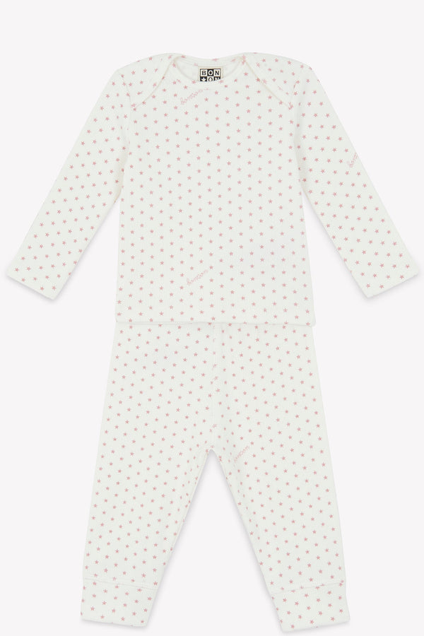 Ensemble - Bébé Coton Côtelé Semi D'Étoiles